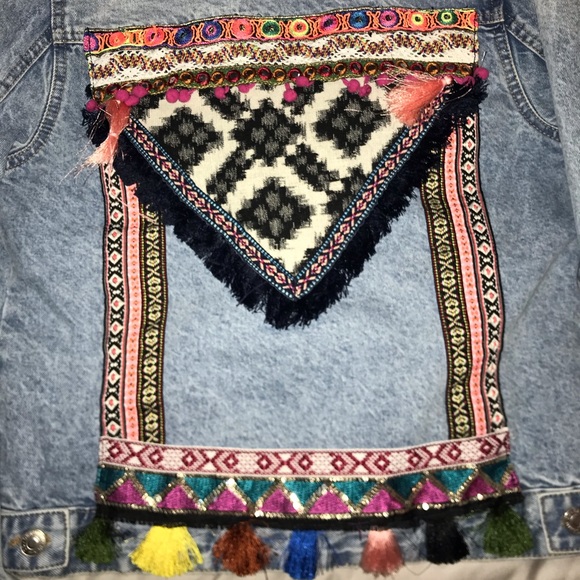 Denim Aztec Jacket - Picture 4 of 4